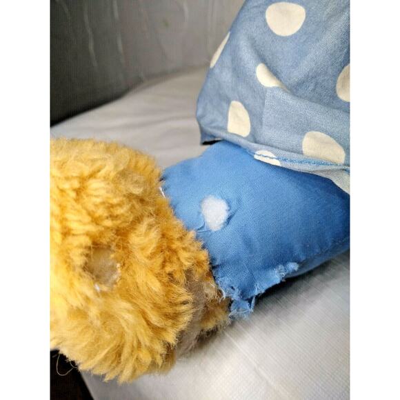 Berenstain Bears "Mama " Bear VTG 16" Plush Blue - Minor damage, needs sewing - Picture 4 of 5